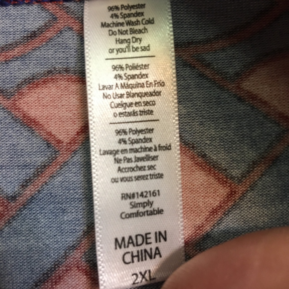 Lularoe 2xl Classic Tee - Picture 5 of 5